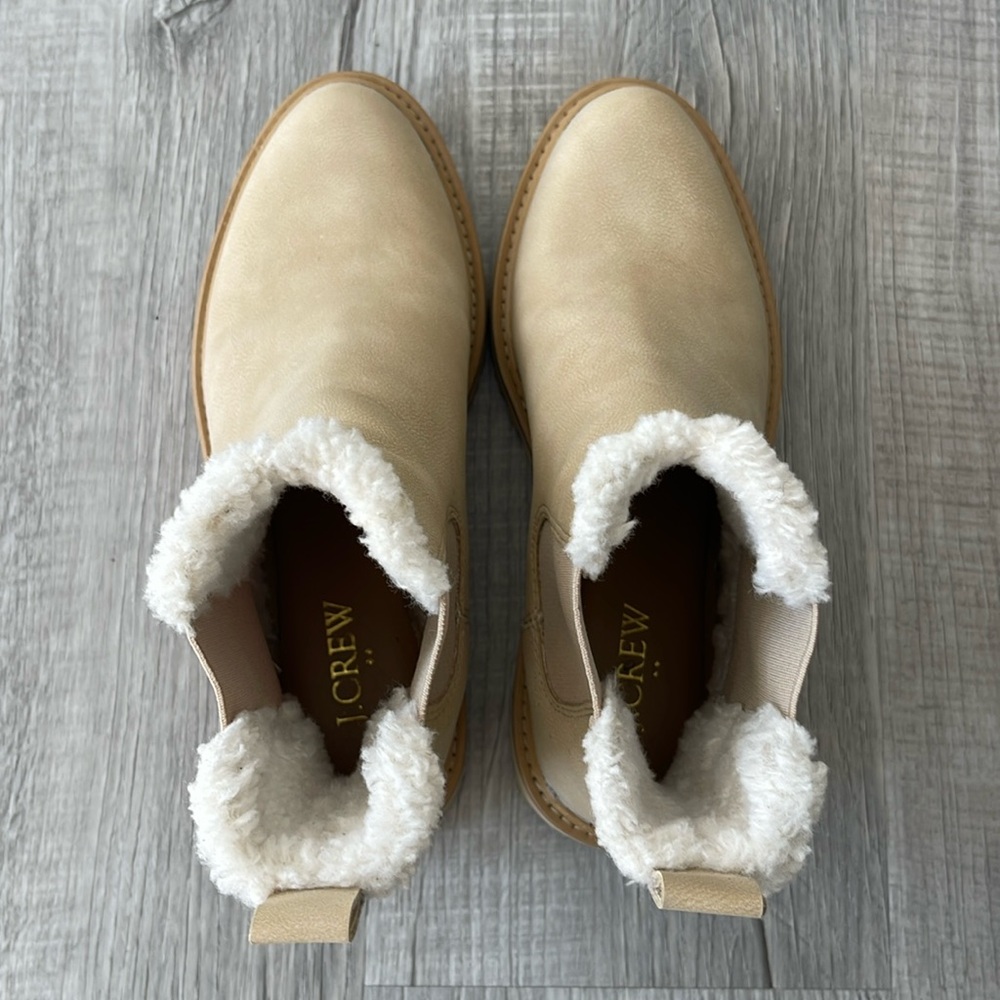 J. Crew Factory Sherpa-lined chelsia boots, size 6,5. - Picture 3 of 12